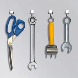 Ganchos magnéticos fortes quadrados, gancho prático de rolamento de carga, Armazenamento multiuso para casa, cozinha, armazenamento de bar, suspensão de chaves, 10 peças - Image 3