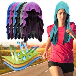 Toalha de Hoodie de Secagem Rápida, Absorção do Suor, Proteção Solar, Esportes Atividades ao Ar Livre, Calor do Verão - Image 4