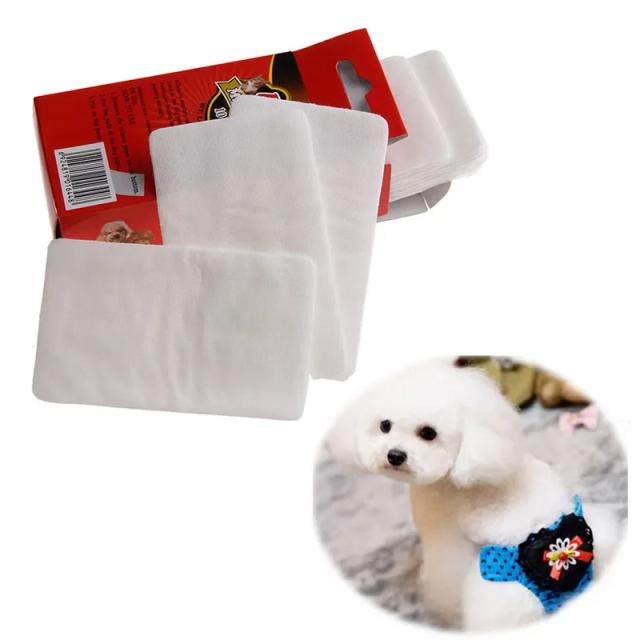 Pacote de Fraldas Descartáveis para Animais de Estimação: Fraldas para Cães e Gatos com Tapete de Papel Inclusos