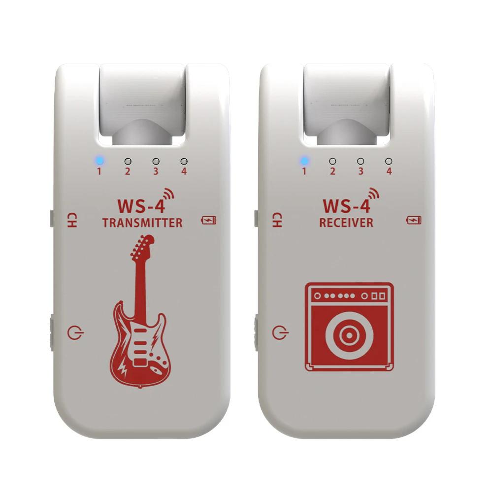Receptor De Transmissor De Áudio Recarregável, Sistema De Guitarra Sem Fio, 10 Horas De Vida Da Bateria, Banda ISM Embutida, Transmissão De 40m, 2.4GHz - Image 1