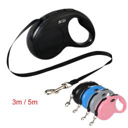 Automática retrátil pet trela para cães pequenos e médios, nylon durável, gato chumbo estender chumbo, caminhar e correr corda de tração, 3m, 5m - Image 1