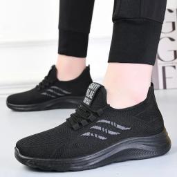 Homens tênis de corrida rendas até sapatos esportivos leves e confortáveis respirável tênis caminhada tenis masculino zapatillas hombre - Image 1