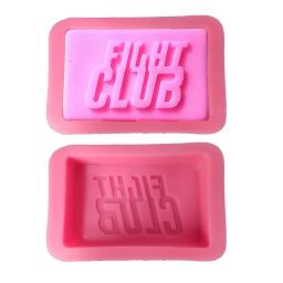 Fight Club Retângulo Sabão Silicone Mold, Banho Bomba, Loção Bar, Suprimentos de Sabão, Bandeja de Sabão, Molde Jabon Bolo, Pão Pan Acessórios - Image 1