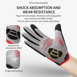 Luvas de ciclismo MTB para homens e mulheres, preto, tela sensível ao toque, bicicleta de estrada, equitação, gel de silicone, bicicleta, motocicleta - Image 6