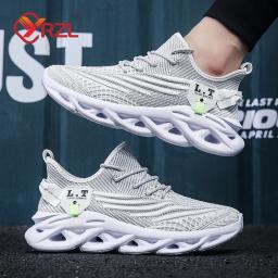 YRZL-Tênis de Malha Respirável Leve Masculina, Sapatos Esportivos Confortáveis, Tênis de Corrida, Ao Ar Livre, Tamanho Grande, Aumentar, Unissex - Image 4
