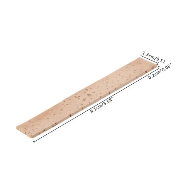 Conjunto de 10 Folhas de Cortiça para Conexão de Pescoço de Clarinete - Medidas 91x13x2mm