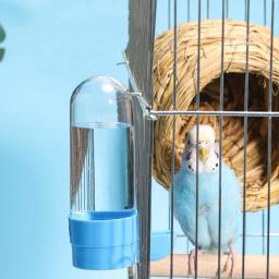 Alimentador automático de bebedouro para pet bird Gaiola de pássaro azul Ferramenta de alimentação de papagaio Tigelas de alimentação automática Bebedores - Image 4