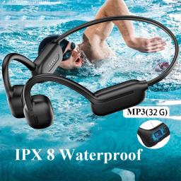 Xiaomi sem fio de alta fidelidade fone de ouvido ipx8 à prova dipágua 32gb mp3 player microfone fone mijia natação condução óssea fones bluetooth - Image 2
