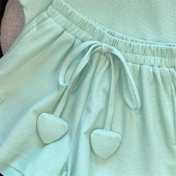 Camiseta e shorts de manga curta feminina conjunto de treino, roupas esportivas infantis, roupas de verão, terno, roupas de adolescentes - Image 6