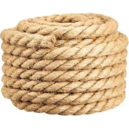 Corda de juta natural para Cat Scratcher 100% fibra, corda de sisal, decoração de artesanato engrossado, 4 camadas, 20m a 12mm, Cosshano - Image 1