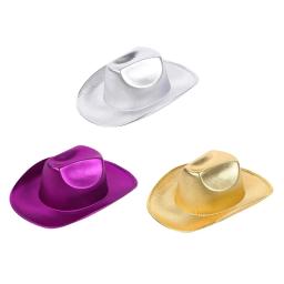 Chapéu de cowboy cintilante para festas aurora glitter, selvagem para despedida de solteira, discoteca, chapéu para atriz cantora - Image 6