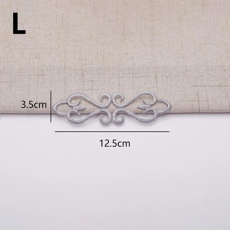 Apliques bordados de tecido madressilva, remendos longos de flores, dourado e prata, ferro-on, vestido vintage DIY, bags fantoches, 1 pc, 2 pcs - Image 1