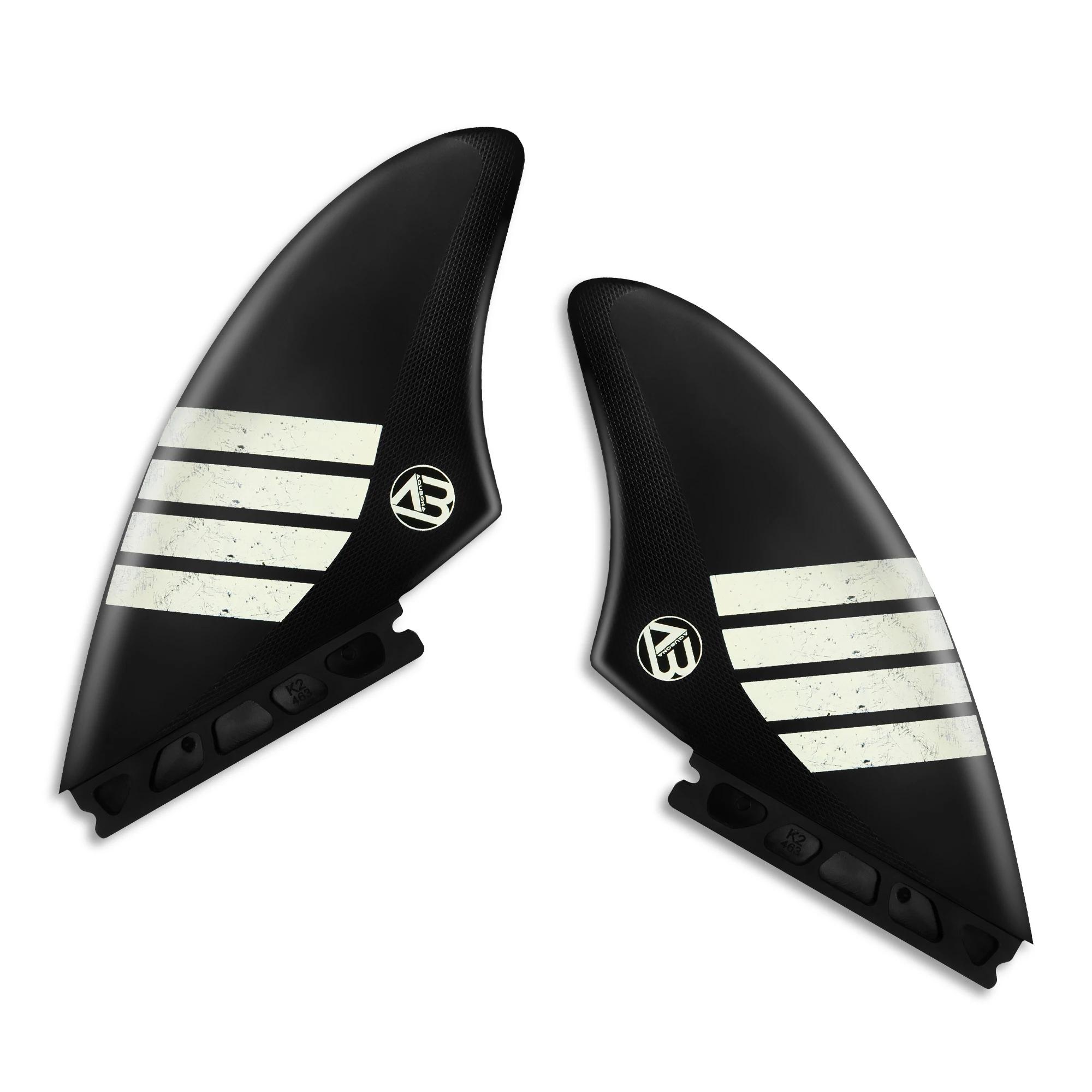 Twin Keel Fins para prancha de surf, Nylon plástico Fins, Dual Tab, único Tab Tamanhos, Surfboard Funboard, 2 Fins - Image 1
