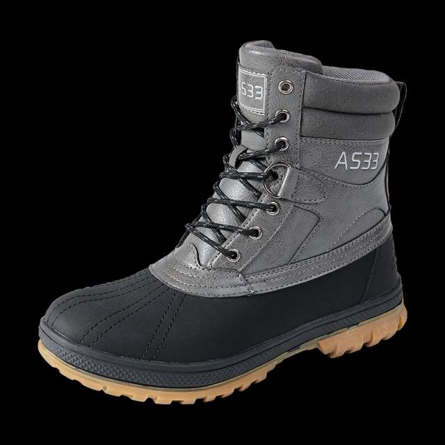 QIFENG Botas de Neve Masculinas Tamanho 47 Impermeáveis Antiderrapantes Quentes