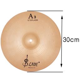 SLADE-Hi-Hat Drum Cymbals Kit para músicos, iniciantes, percussão Instrument acessórios, Crash prato, Po Crash, 8 ", 10", 12" - Image 3