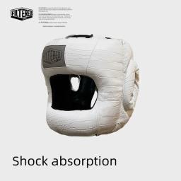 Esportes FILTRADOS-Boxe Profissional Chapelaria Capacete com Almofada Traseira Removível, Proteção Facial Completa, Treinamento de Boxe, MMA HG02 - Image 3