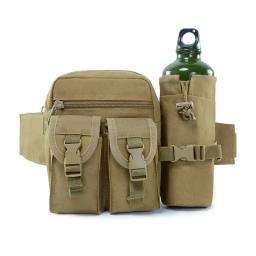 Pacote de cintura tática para homens, saco de cinto, nylon, garrafa d'água, bolsa telefônica, esportes ao ar livre, caça, escalada, camping - Image 1
