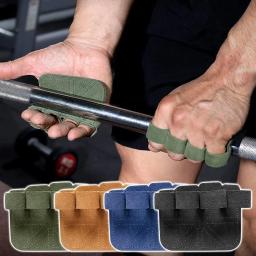 Luvas De Treinamento De Levantamento De Peso De Couro De Couro, Apertos De Ginástica Esportiva De Ginástica, Pull Ups, Almofada De Palma Antiderrapante, 1 Par, 1 Par - Image 1