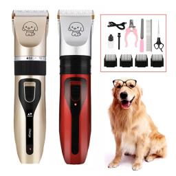 Profissional Clipper cabelo elétrico para animais de estimação, Dog Grooming Trimmer, USB recarregável Shaver, Low Decibel Haircut Machine - Image 1