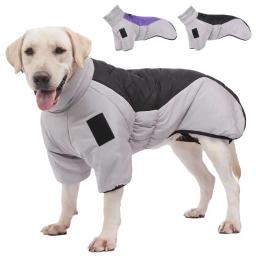 Casaco impermeável para cães grandes, roupas de estimação, jaqueta, traje de cachorro grande, design elástico, roupas Golden Retriever, suprimentos de inverno - Image 1