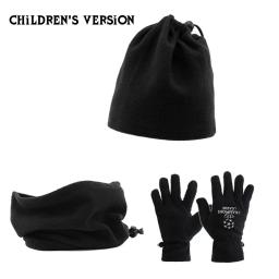 Luvas de treinamento de futebol infantil, cachecol com pescoço quente, chapéu, esportes ao ar livre, conjunto 3 peças - Image 6
