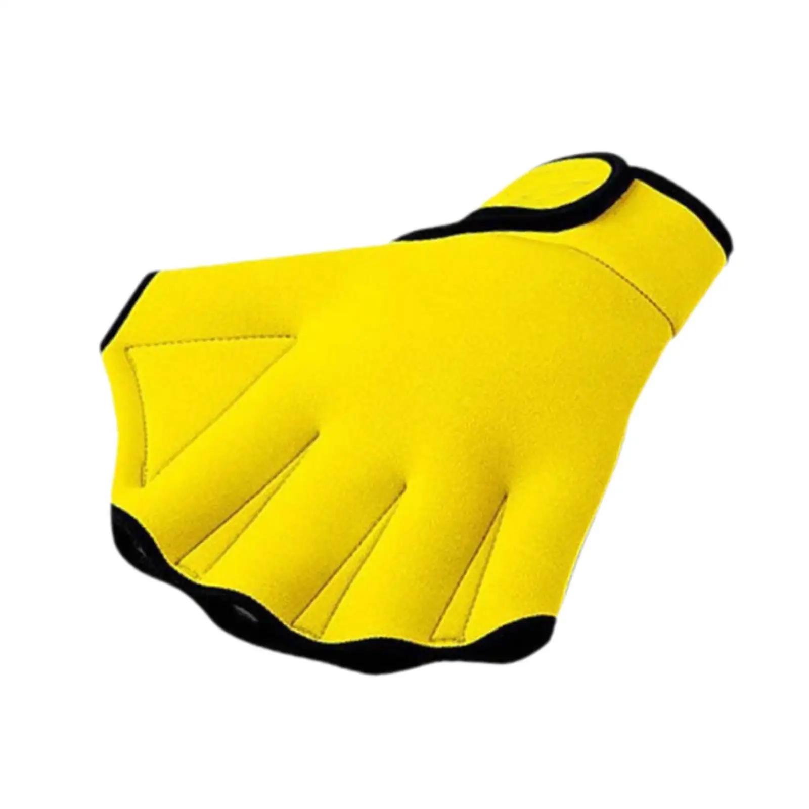 Luvas De Natação Ajustáveis Para Adultos, Luvas De Treinamento De Natação - Image 1