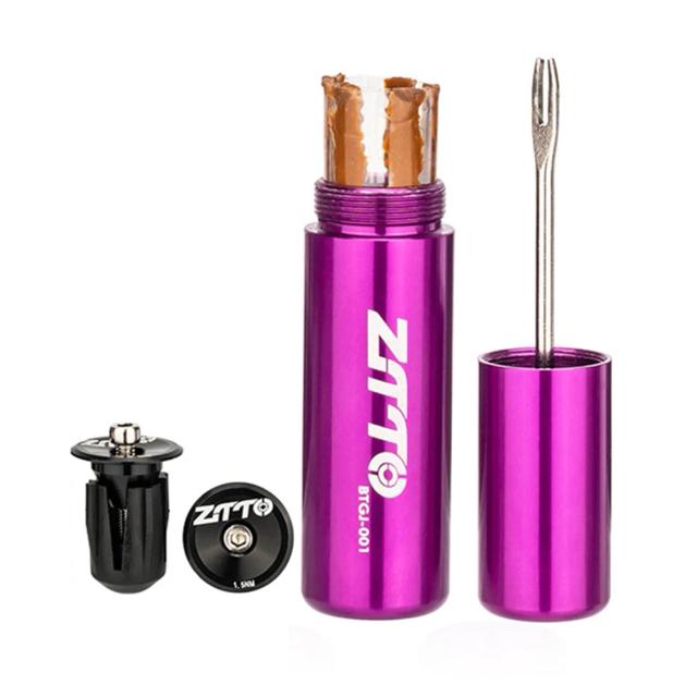 ZTTO Kit de Reparo para Pneus de Bicicleta com Ferramenta e Listras de Borracha para Pneus sem Câmara de Ar
