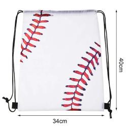 Mochila impermeável Softball, Saco De Cordão Durável, Capacidade Mochila, Mochila De Beisebol Goodie para Esportes, Desgaste portátil - Image 5