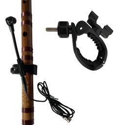 Clip-on suporte do microfone, suporte do microfone do instrumento, clipe do clarinete para Erhu cucurbit, clarinete, praticando - Image 2