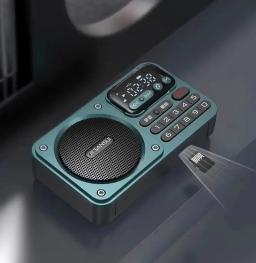 Sansui-portátil de bolso FM rádio, Bluetooth Speaker, gravador ao ar livre, impermeável, Wireless HIFI, Music Player, suporta cartão TF, FLAC - Image 5