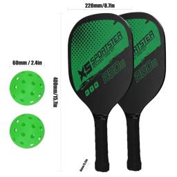 2 raquetes e 4 pickleballs raquetes de pickleball conjunto de madeira com saco pickleball paddle pickleball acessórios raquete pickleball - Image 6