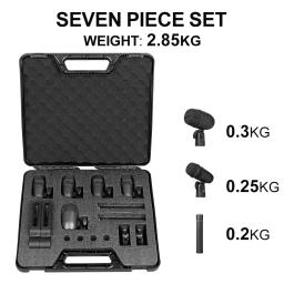 GM7 Kit Microfone de Bateria Profissional Instrumento Musical Microfone para Gravação de Performance de Palco 7 pcs - Image 6