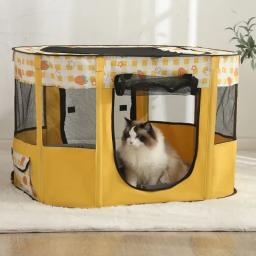 Rectangular Folding Cat Delivery Room, Gaiola Tent Especial, Pet Products Supplies, Acessórios para o bebê Gatos Esperando - Image 4