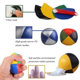 Bola de malabarismo profissional para crianças, terno Net Set, bola de acrobacia, brinquedo educativo, esportes divertidos, Soft Pu, 3pcs - Image 5