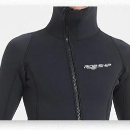 Oulylan-Fato de mergulho em neoprene para homens e mulheres, traje manga comprida, encapuzado, 3mm, zíper frontal, mergulho, natação, mergulho - Image 3