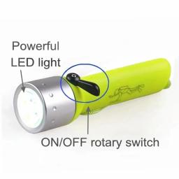 Lanterna poderosa para mergulho ao ar livre, mini lanterna portátil de alto lúmen com led à prova d'água - Image 5