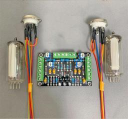 6e2 tubo driver board kit indicador de nível fluorescente unidade amplificador indicação volume preamp diy áudio pré amp - Image 2