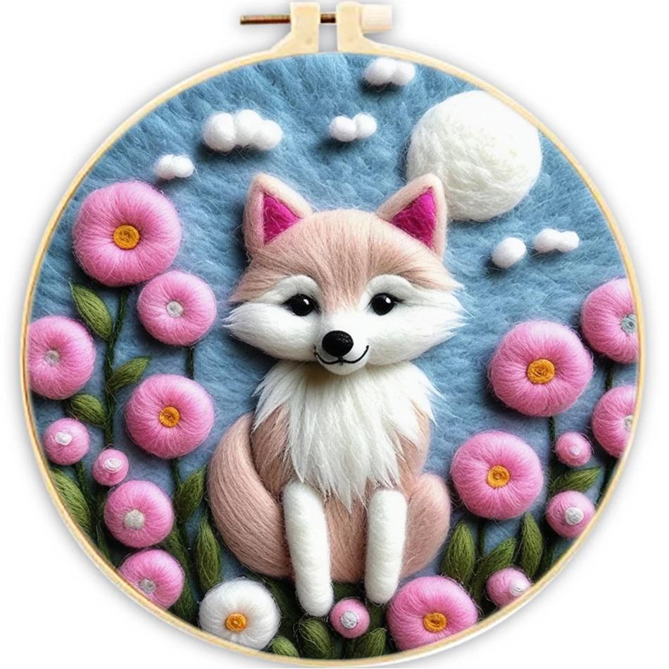 GATYZTORY Lã Felting Pintura Kit, semi-acabados Handmade Iniciantes Needlework Starter, Animal Craft Agulha Sentiu, Decoração De Casa - Image 1