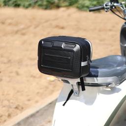 Sacos de cauda do assento traseiro impermeável para bicicleta Grande capacidade Motor de bicicleta Sacos de bagagem de PVC Shell duro Armazenamento de garfos Estojo organizador - Image 3