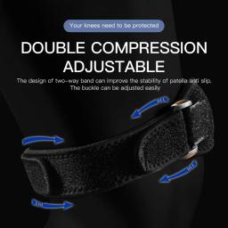 Joelheiras De Nylon Ginásio, Equipamento De Proteção, Suporte De Joelheira Patela, Esportes, Fitness, Corrida, Basquete, Voleibol - Image 2