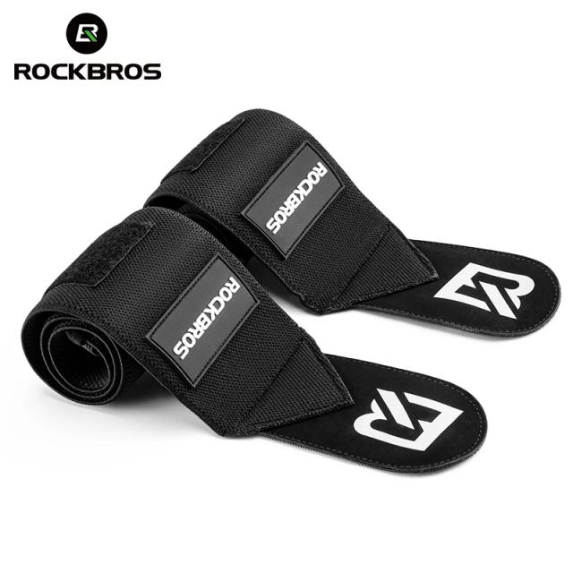 Envoltórios de Pulso Fitness ROCKBROS: Ligaduras Ajustáveis e Protetores para Suporte Esportivo em Ginásio - Par Completo