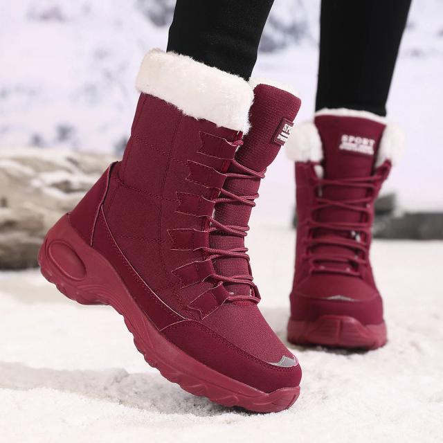 Botas Femininas Inverno Cano Curto Impermeável Confortável Antiderrapante Tamanho 36-43