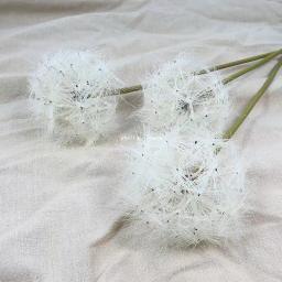Flor dente-de-leão artificial para arranjo DIY, acessórios florais, buquê de casamento, foto adereços, decoração Home Table Room, branco e rosa - Image 3