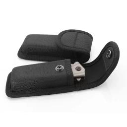 Bainha preta Fold Knife e Alicate Bag, Bolsa, bainha, Nylon Belt Loop, transportar, armazenamento, Suporte lanterna, cintura Pack - Image 1