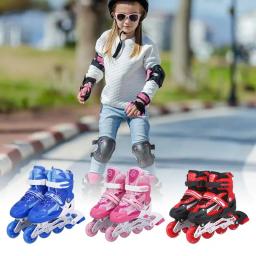 Patins unisex com camada tripla de vedação, tamanho ajustável, multi cor, seguro, durável, em linha, crianças, crianças, esportes - Image 2