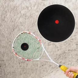 Borracha macia bolas de squash para esportes, único ponto amarelo, equipamento portátil, raquete, controle fácil, raquetebol - Image 5