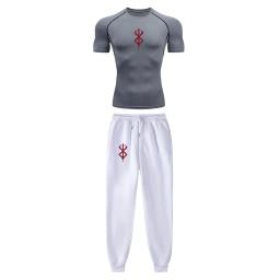 Conjunto de Compressão Anime Masculino, Estampa Tripas Berserk, Desempenho Ginásio, Treino Atlético, Camisas Secas Rápidas e Moletom, Unisex Sportwear - Image 5