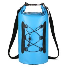 Impermeável PVC Bag com caixa do telefone, Natação Mochila, Trekking e Pesca Sack, Dry Bag Roll Top, Dispositivo de selagem, 15L - Image 3