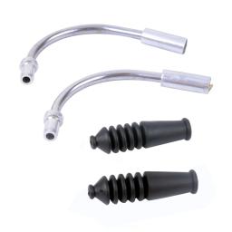 Macarrão de freio em v para bicicleta, tubo curvo, guia de cabo, mangas de cabeça de borracha, mangueira de freio, peças de bicicleta, acessório, extremidades de alumínio, mountain bike - Image 4