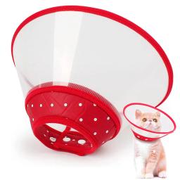Cone do gato collar elizabetano gato de proteção recuperação colar ajustável cone para gatinho filhote de cachorro coelho cães pequenos após a cirurgia - Image 2